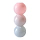 thumbnail image 2 of Jarrón de burbujas de vidrio, florero de vidrio, adorno para jardín, decoración de oficina, accesorios rosa gris claro, 2 of 9