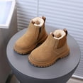 thumbnail image 4 of MEZZALL Kids Winter Girls Boots Soft Sole Fashionable English Style Children Booties Ideal Casual Outdoor Solid Color Activities Lovely Shoes, 4 of 7