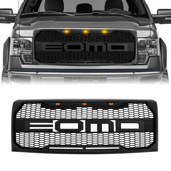 AMERICAN MODIFIED Raptor Style Front EOMD Grille w/LEDs for 09-14 Ford F150