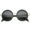 thumbnail image 2 of Unisex Round Sunglasses UV400 Mirrored Lens Metal Plastic Frame Model 9888, 2 of 4