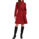 thumbnail image 2 of Abrigo Peacoat Chic para Mujeres Invierno con Cuello Alto, Botones y Cinturón, Color Rojo, 2 of 6
