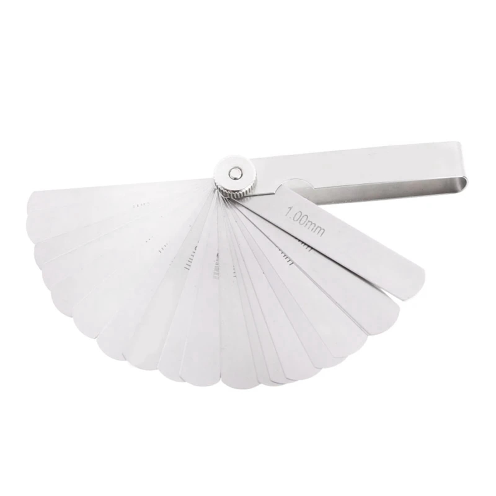 14 Blade 0.05-1mm Feeler Gauge Gage Thickness Measurment Tool Metric Gaps Filler ,Corrosion-Resistant