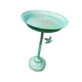 thumbnail image 4 of Batil de pájaro conferente de pájaros, metal, vintage, de pie, pedestal de hierro fundido jardín de pájaros para el baño de pájaros para la cubierta Azul, 4 of 9