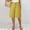 Yellow, variant on JJHGVB Cotton Linen Capris for Women Baggy Shorts Women Linen Bermuda Shorts for Women Pedal Pushers Below the Knee Resort Wear for Women Wide Leg Elastic Waist Women Linen Shorts Army Green L