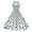 White, variant on IROINNID Women's V-Neck A-Line Dress Fashion Halter Sleeveless Vintage Printed Party Cocktail Swing Dresses Swing Stretchy Dresses Below The Knee Dress