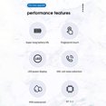 thumbnail image 4 of Auriculares TWS Auriculares intrauditivos 5.3 compatibles con Bluetooth con control táctil de baja latencia Sywqhk Para estrenar, 4 of 5