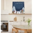 thumbnail image 6 of Christmas Wall Art - Merry Christmas Canvas Funny Leaping Prints,Framed Merry Christmas Wall Decorations Ready to Hang,Wall Decor for Bedroom Bathroom Kitchen,Christmas Gift,Home Decor,16"x16", 6 of 6