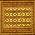 thumbnail image 1 of Ahgly Company Indoor Square Persian Yellow Traditional Area Rugs, 8' Square, 1 of 4