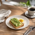 thumbnail image 6 of 1 Pack Unbreakable Dinner Plates Set, 7.6 Inch Plastic Plates, Dishwasher Safe, Lightweight Reusable Plate for Home, Camping, Party (White), 6 of 6