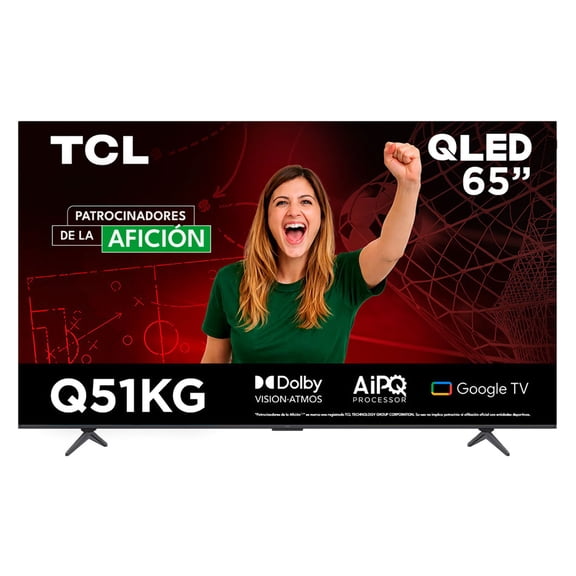 TV TCL Pantalla 65 Pulgadas QLED 4k Smart Google TV 65Q51KG