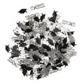 thumbnail image 2 of 2x Plata Negro Tapa Confeti Decoración Graduación BLESIY Congrats Grad Table Confeti, 2 of 8