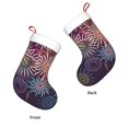 thumbnail image 3 of Salouo Fireworks2 Print Christmas Stockings,Large Xmas Stocking Set of 1 Holiday and Farmhouse Stocking for Christmas Holiday Party Decoration(17.7*11 Inch), 3 of 7