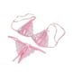 thumbnail image 1 of Sexy Lingerie Set, Translucent Lace Strappy Bodysuit Babydoll, Pink, 3XL, 1 of 3