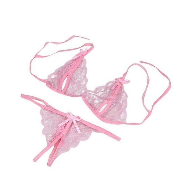 Sexy Lingerie for Women, Women's Lingerie Set Roleplay Seductive Underwear Set Bodysuit Pinka