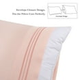 thumbnail image 5 of REGALWOVEN 2Pcs Long-Staple Cotton Pillowcases Embroidered Pillow Covers, Queen Pink, 5 of 7