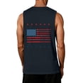 thumbnail image 4 of American Flag Tank Tops for Men 4th of July Shirts USA Muscle Sleeveless Shirt Patriotic Tank Tops Navy S, 4 of 4