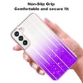 thumbnail image 3 of Samsung Galaxy S22 Plus Case, Rosebono Bling Glitter Sparkle Laser Purple Ultra Transparent Skin Cover Shockproof Case for Samsung Galaxy S22 Plus, 3 of 4