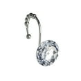 thumbnail image 2 of Sunlit Crystal Shower Curtain Hooks - Round Diamond Bling, Rhinestones, 12 Pack, Glam Bath Decor., 2 of 5