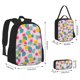 thumbnail image 2 of Balery Pineapple And Leaves Mochila Escolar 3 en 1 para Niños - Mochila Resistente con Lonchera Térmica y Estuche - Mochila Escolar para Niños y Niñas, 2 of 7