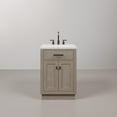 thumbnail image 2 of Water Creation Chestnut 24" Solid Hardwood Single Bathroom Vanity in Gray/Bronze, 2 of 12