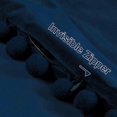 thumbnail image 4 of Fundas de almohada decorativas ZHAOCHENG con pompones 45 x 45 cm paquete de 2 azul marino y aguamarina, 4 of 5