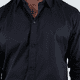 thumbnail image 2 of Camisa Negra de Vestir Manga Larga Slim Fit Casual Para Hombre, 2 of 5