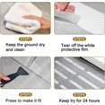 thumbnail image 4 of 48 piezas de tiras antideslizantes para baño, pegatinas antideslizantes transparentes, protección antideslizante autoadhesiva, para piscina, ducha, escaleras de baño, escobilla de goma (dos), 4 of 5