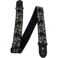 thumbnail image 2 of Perri's Premium Jacquard Guitar Strap Metallic Black Rose 2 in., 2 of 3