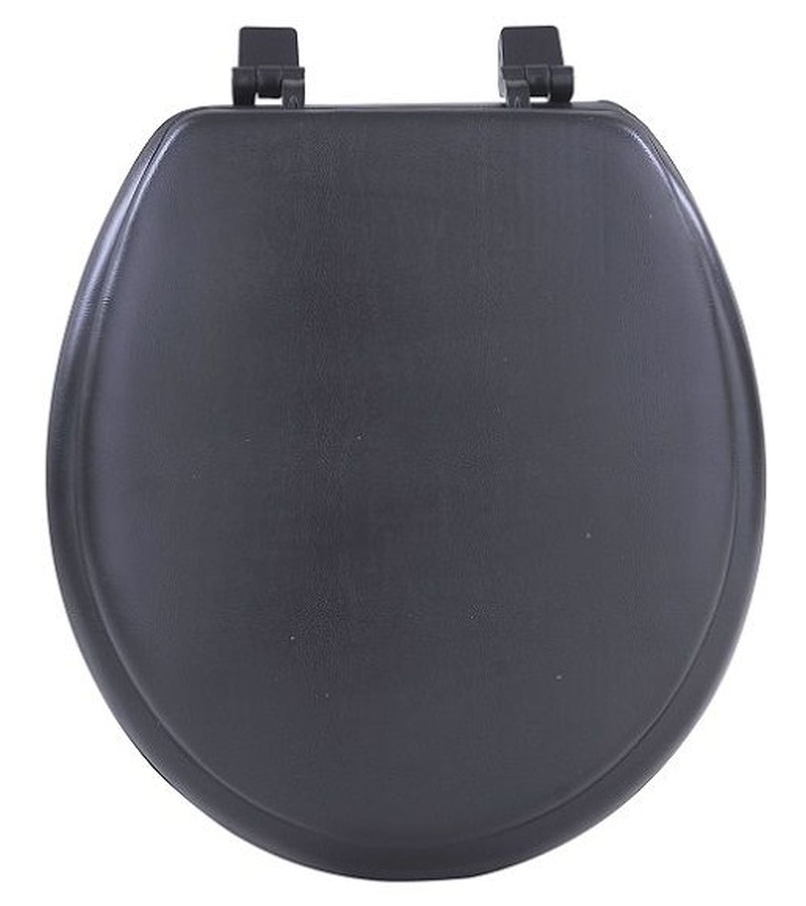 Traditional Elegance Elite 17 Inch Soft Standard Vinyl Toilet Seat Black