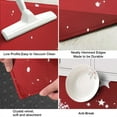 thumbnail image 3 of Red Christmas Snowflake Pattern Kitchen Rug Mat,Kitchen Runner Rugs Non Skid Washable,Decorative Kitchen Floor Mats for Kitchen,Sink,Laundry,17"X47", 3 of 5