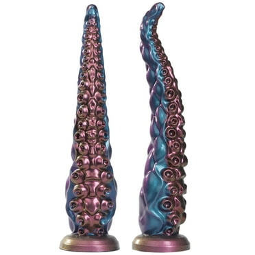 Treediride Tentacle Dildo Sex Toys - 10.6” Powerful Suction Cup Anus Toy for G-Spot and P-Spot Stimulation, Jumbo Silicone Dildo Anus Plug Prostate Massager