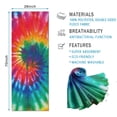 thumbnail image 2 of Colorful Tie Dye Pattern Hot Yoga Mat Towel Non Slip for Hot Yoga - Quick-Drying Yoga Mat Cover with 4 Corner Pockets with Travel Bag - Hot Yoga Towel Non Slip 74"x26", 2 of 6