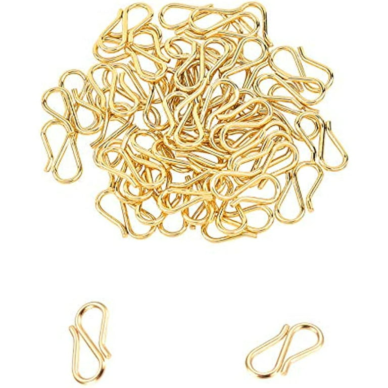 UNICRAFTALE Jewelry Clasps and Closures for Jewelry Making 60pcs 304  Stainless Steel S Hook 120pcs 20 Gauge Jump Rings Toggle Clasps End Clasps  for