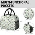 thumbnail image 6 of Womens White Cartoon Cute Dinosaurs Pattern Lunch Box for Work,Insulated Lunch Bag for Women,Loncheras Para Mujer,Leakproof Adult Lunch Bag for Work,Beach,Travel,Picnic,Camping, 6 of 7