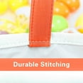 thumbnail image 7 of Easter Bunny Bag & Basket for Egg Hunts. Children's Tote Handbag Container with Dual Layer Bunny Ears Design, Excellent for Carrying Eggs, Candy, Gifts at Easter Party. (Cylinder Orange), 7 of 7