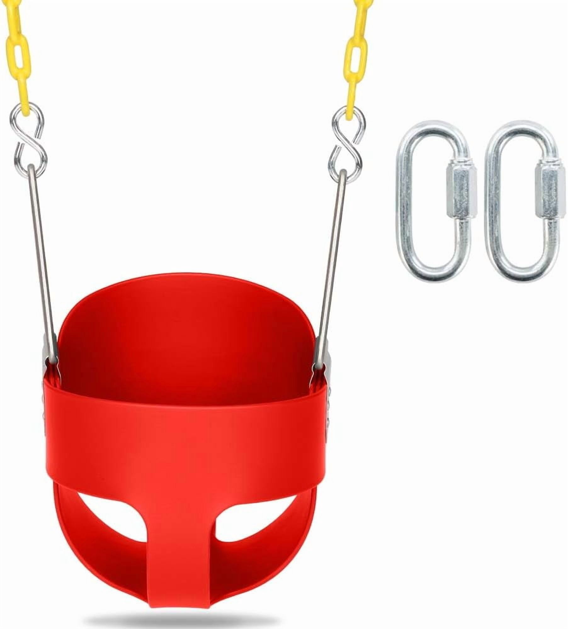 Ktaxon Outdoor Highback Bucket Toddler Swing Set, Infant Swing