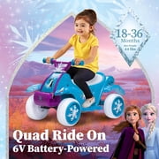 Kid Trax 6V Disney Frozen Toddler Car, Electric Car for Kids - Disney Cars Toys, Outdoor Toys, Kids' Electric Vehicles, Ride on Toy, Max Speed 1.5mph, 18-36 months, Max weight of 44Lbs, Ice Blue