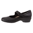 thumbnail image 2 of YDN Women Retro Round Closed Toe Chunky Low Heel Mary Janes Slip On Strappy Shoes for Walking Casual Dress Size 11 Black, 2 of 4