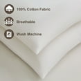 thumbnail image 4 of COZY ONE 22x22 Decorative Throw Pillow Inserts 2pk, Feather Down Filling with 100% Cotton Cover, Made in USA, 4 of 7
