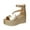 Gold, variant on IUJSOY Sandals for Women 2025 Strappy Wedge Platform Sandals Open Toe Heels Back Zipper Pumps Shoes