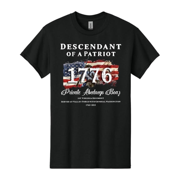 Descendant of a Patriot Shirt, Revolutionary War Heritage Tee, Vintage American Revolution Gift, 4th Of July Shirt