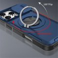 thumbnail image 3 of Case for iPhone 16 Pro Max 6.9-inch, Built In Slide Camera Cover & Rotatable Kickstand 360 ° Sotating Ring Heavy Duty ShockProof Protective Case,Blue,For iPhone 16 Pro Max, 3 of 8