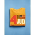 thumbnail image 3 of 4Th July Stripes Flag Sweatshirt Women -Image by Shutterstock, Female Small, 3 of 4