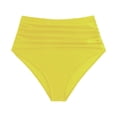 thumbnail image 6 of Hkoxplj Women's High Waisted Ruched Tummy Control Bikini Bottoms Retro Full Coverage Swim Bottom Bathing Suit Shorts Quick Dry Stretchy Vintage Swimsuit Bottoms for Beach Pool Solid Colors, 6 of 6