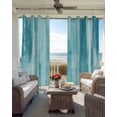 Cyan Paint Blackout Curtains 2 Panels, Modern Abstract Blue Green ...
