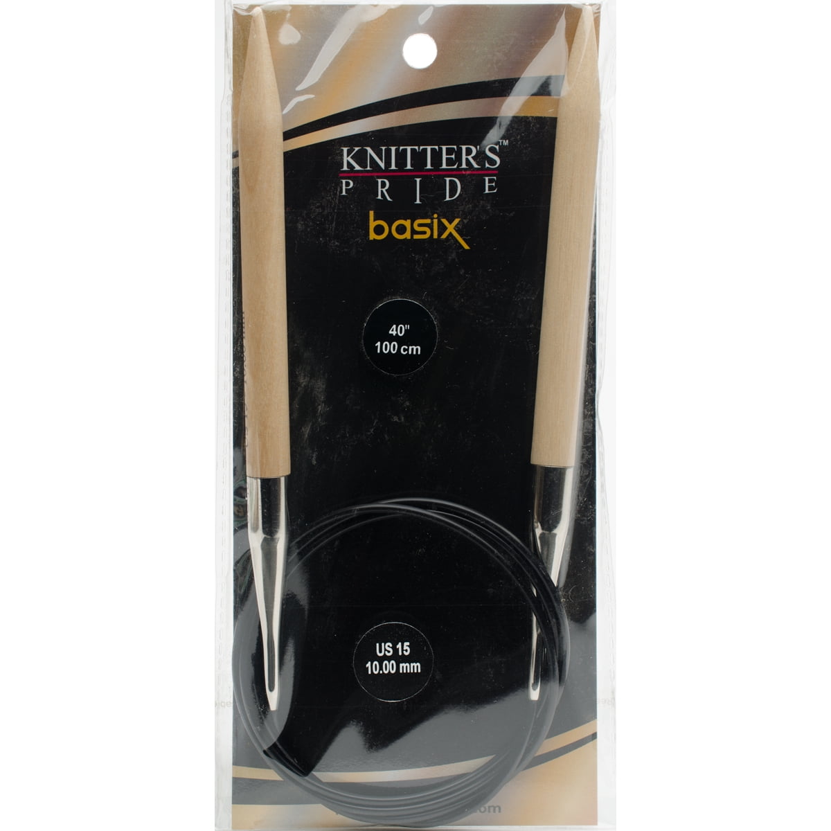 Knitter's Pride-Basix Fixed Circular Needles 40'-Size 15/10mm