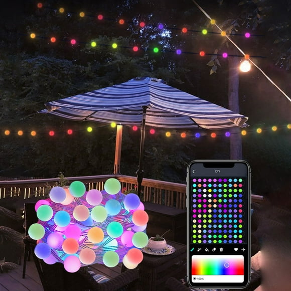 EGNMCR Camping & Hiking LED Strip Lights RGB APP Control Color Changing Lights With 24 Keys Remote Mode For Room Decoration Bluetooth RGB Strip Lights