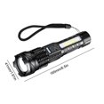 thumbnail image 2 of Antorcha LED superbrillante 1500mAh Antorcha recargable USB Luz de trabajo Zoom telescópico, 2 of 9