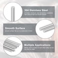thumbnail image 2 of Uxcell 5-Pack 304 Stainless Steel Solid Round Rod, 4x150mm Metal Solid Shaft Rods for DIY Craft[0.16x5.91IN], 2 of 6