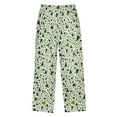 thumbnail image 2 of FORMRS Kids Pajama Pants with Pockets Size 13-14Y Boys Lounge Sleep Bottoms, Green Triangles Pattern, 2 of 8